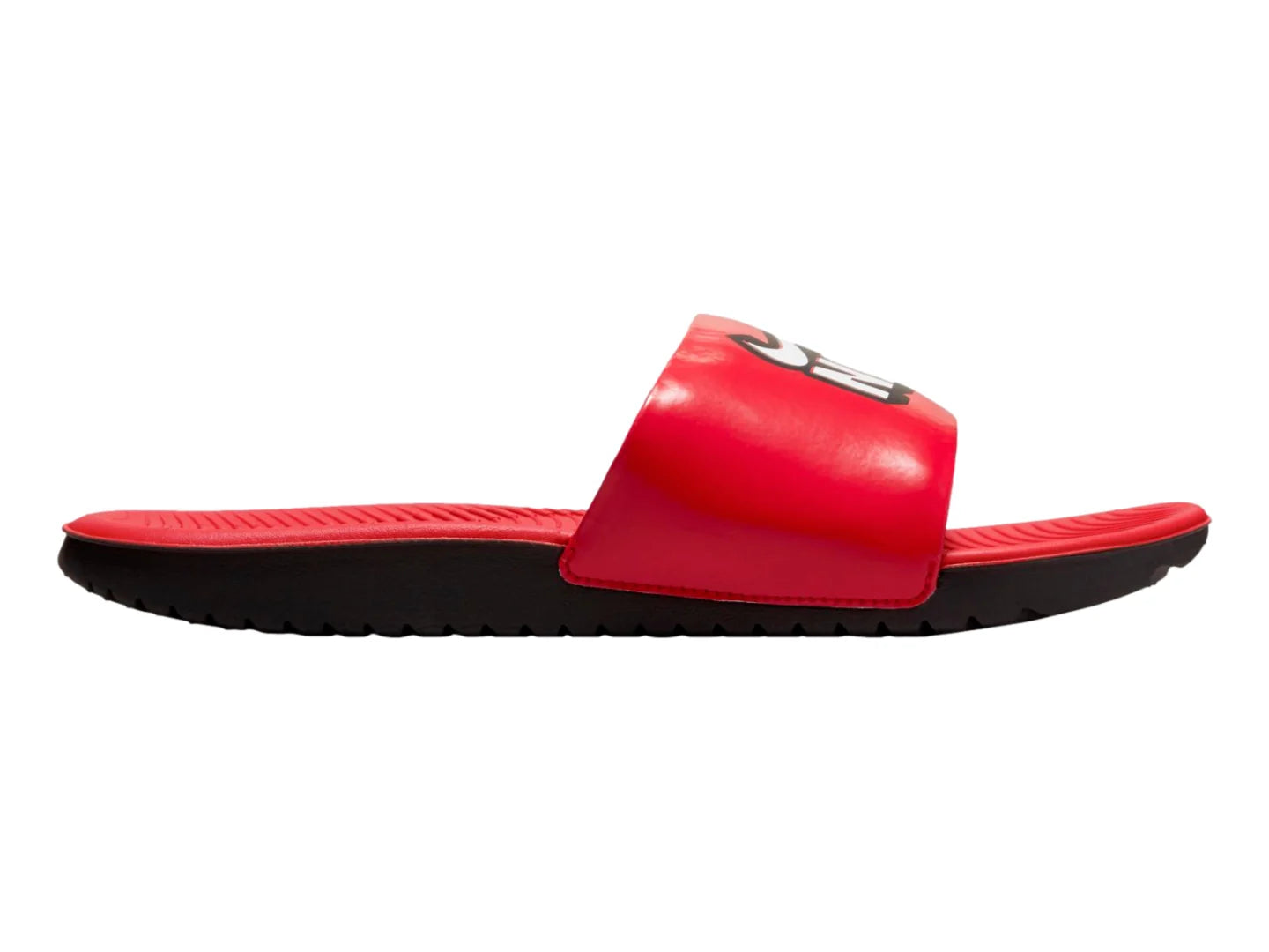 Sandalias Nike Kawa Slide Fun Rojo y Blanco para Niño