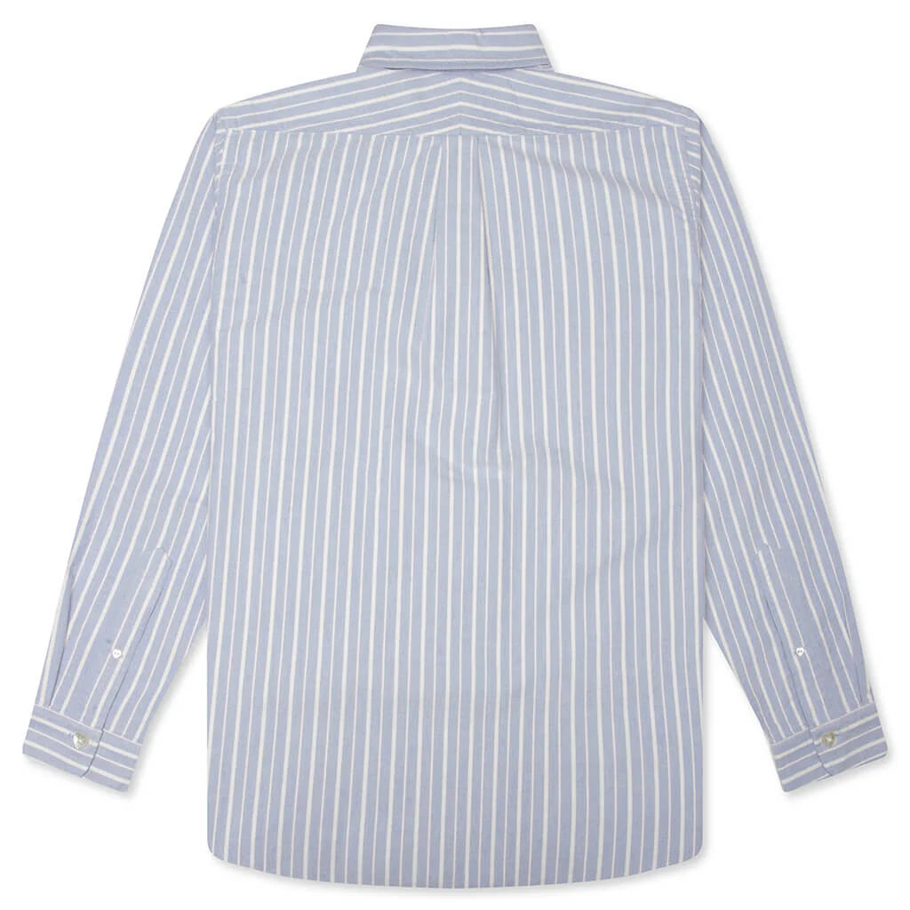 Stripe Oxford BD Shirt Blue