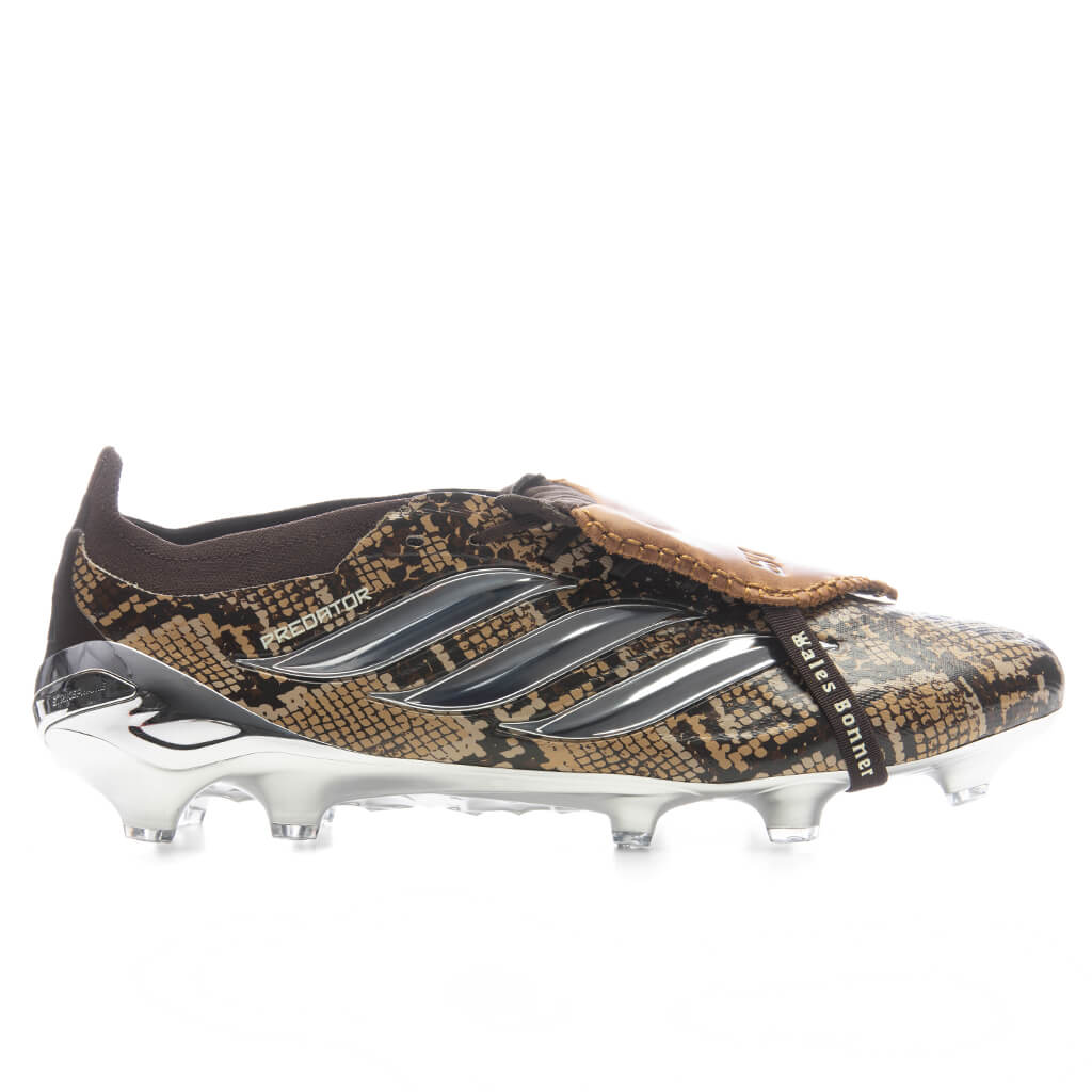 Adidas Originals x Wales Bonner Predator Elite Fold Over Tongue Firm Ground Cleats Brown Silver Metallic Bronze Strata
