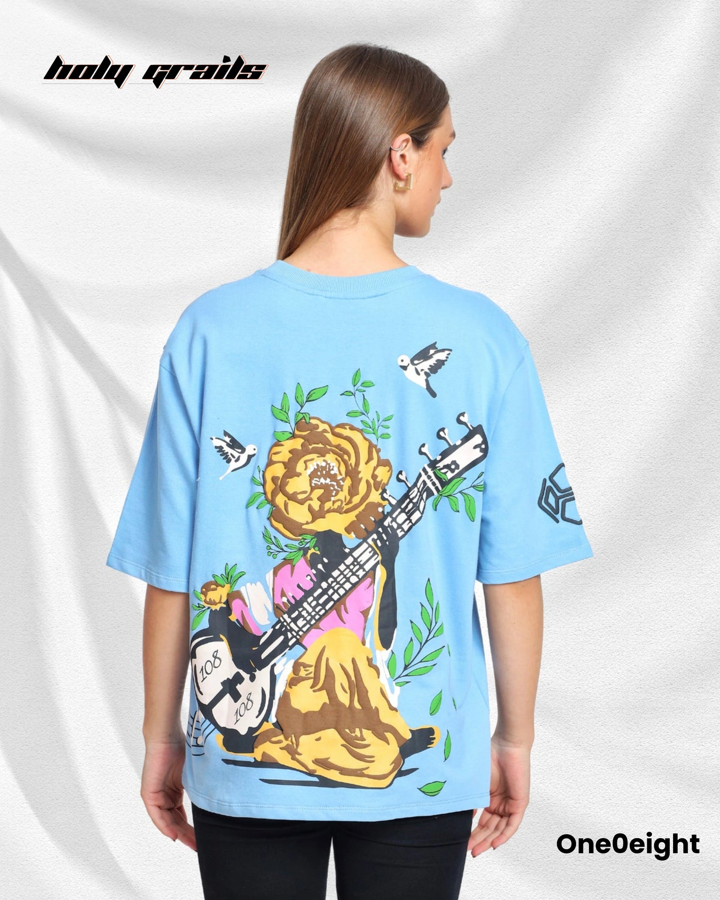 Raag Aur Rang Blue Oversize Tee HG x One0eight