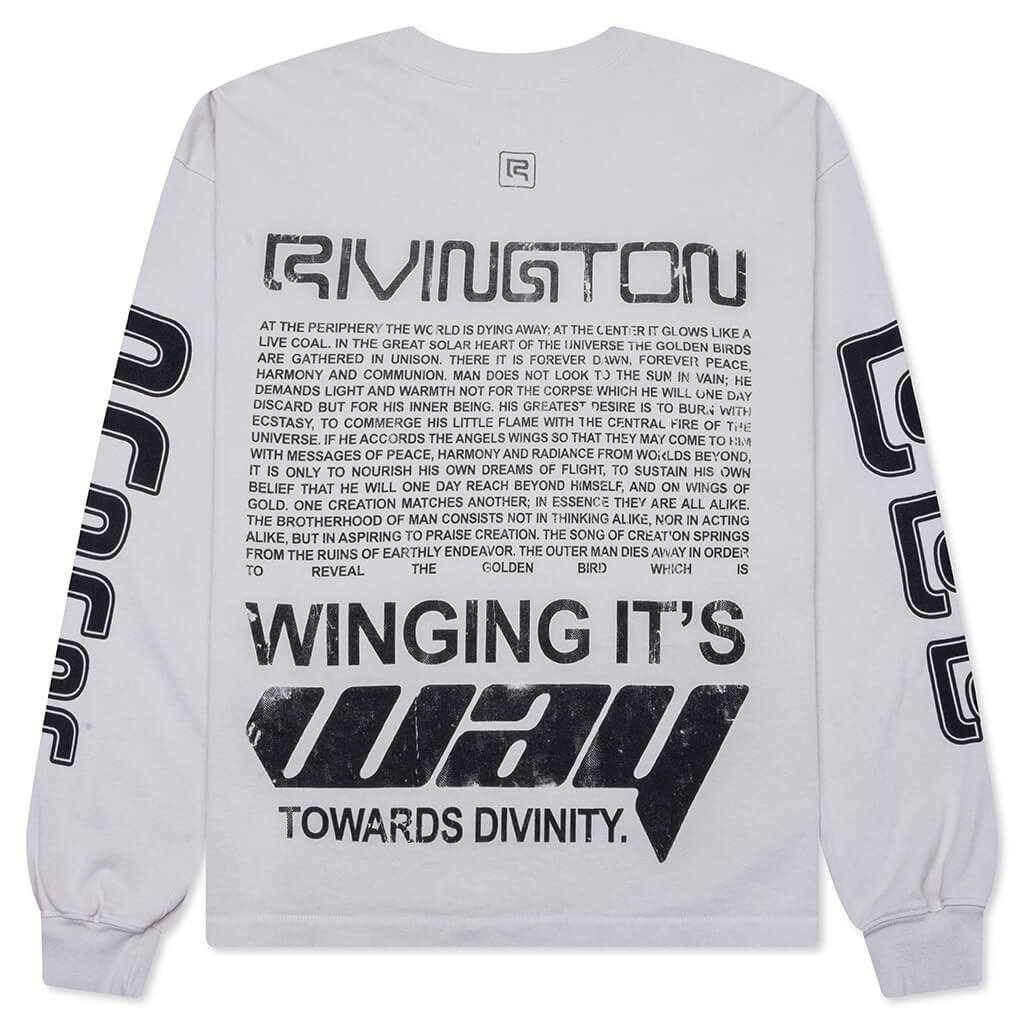 Divinity Paper Garden L S Tee Light Grey