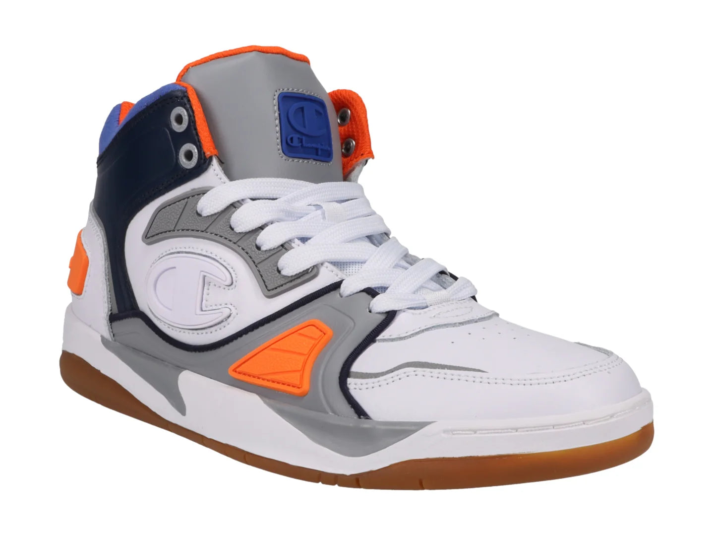 Tenis Champion Rezone Drill Blanco Gris y Marino para Hombre