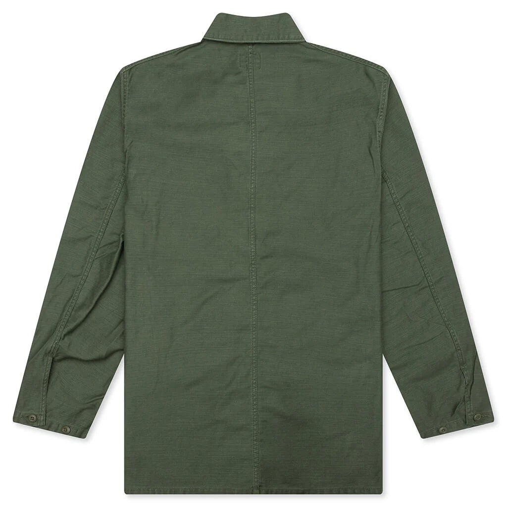 Reversed Sateen Coverall Olive