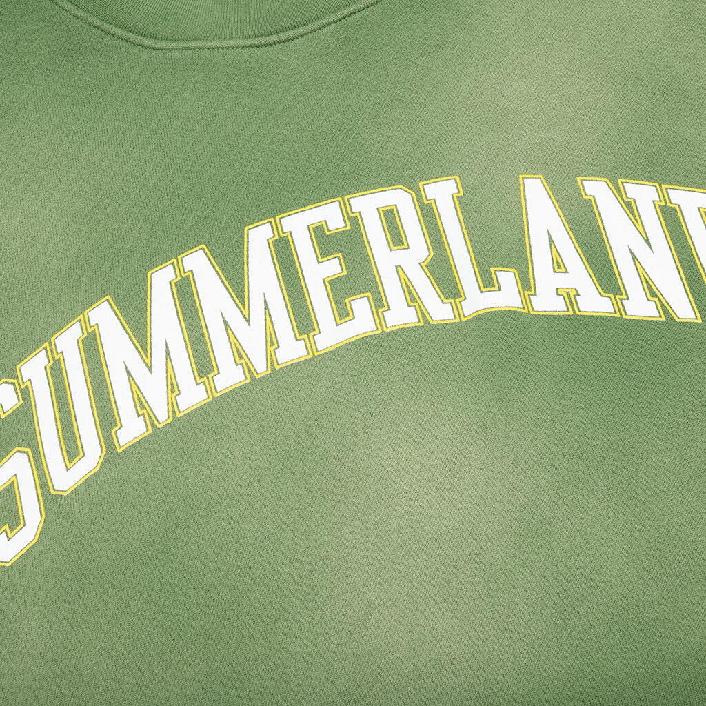 Summerland Collegiate Crewneck Vintage Seaweed