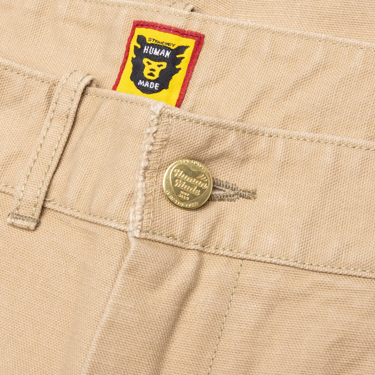 Washed Duck Work Pants Beige