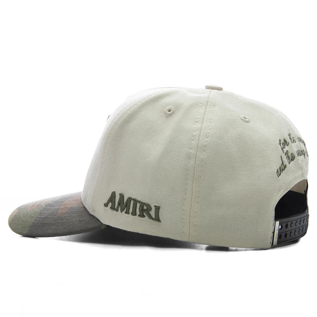 MA Outline Camo Canvas Hat Alabaster