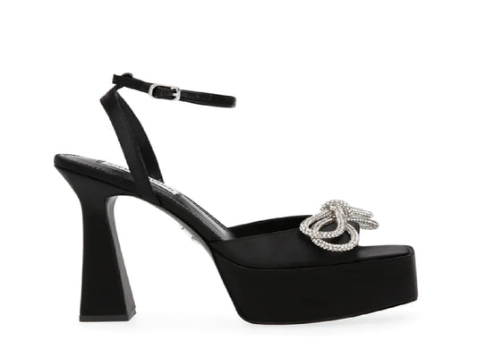 Sandalias Steve Madden Darla Negro Satín para Mujer
