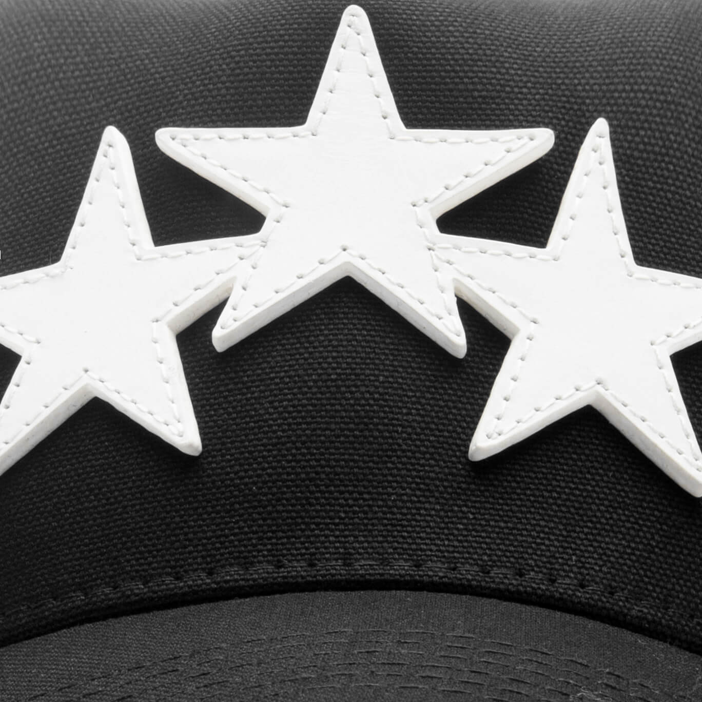 Three Star Trucker Hat Black