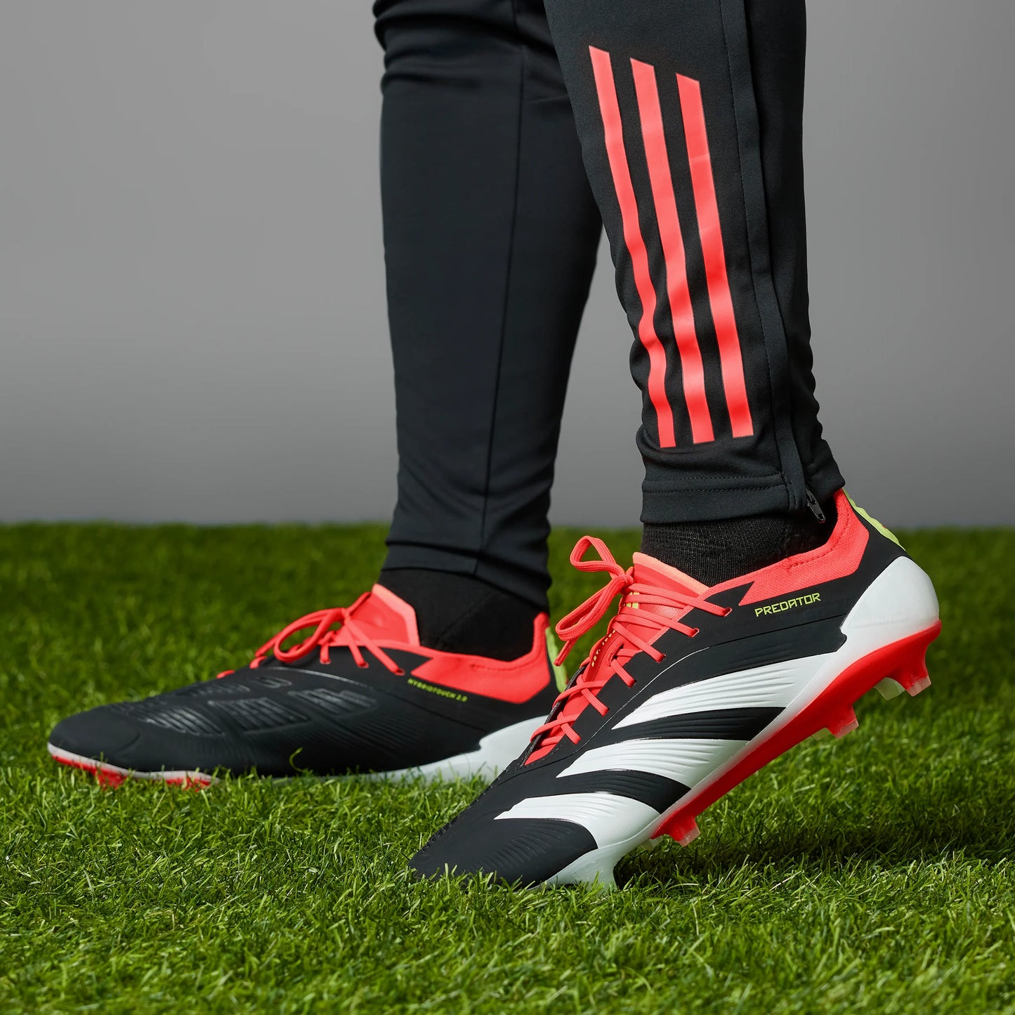adidas Predator Elite FG Mens Firm Ground Soccer Cleats Black White Solar Red