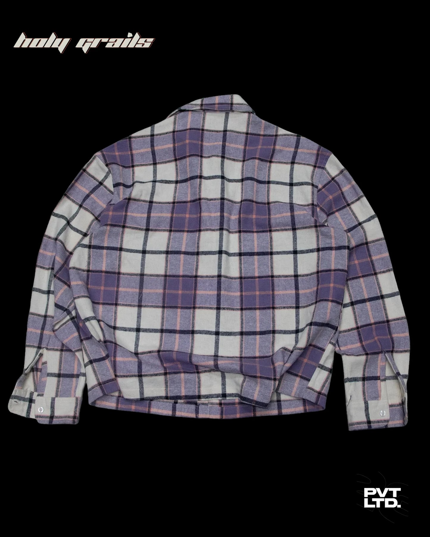 Purple Checkered Flannel Shirt HG x Pvt Ltd