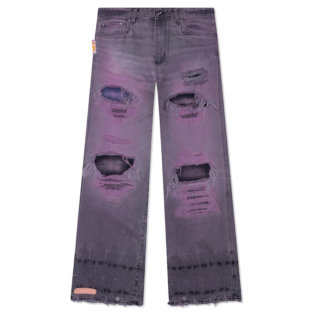 Rich Kid Jeans Washed Black Pink