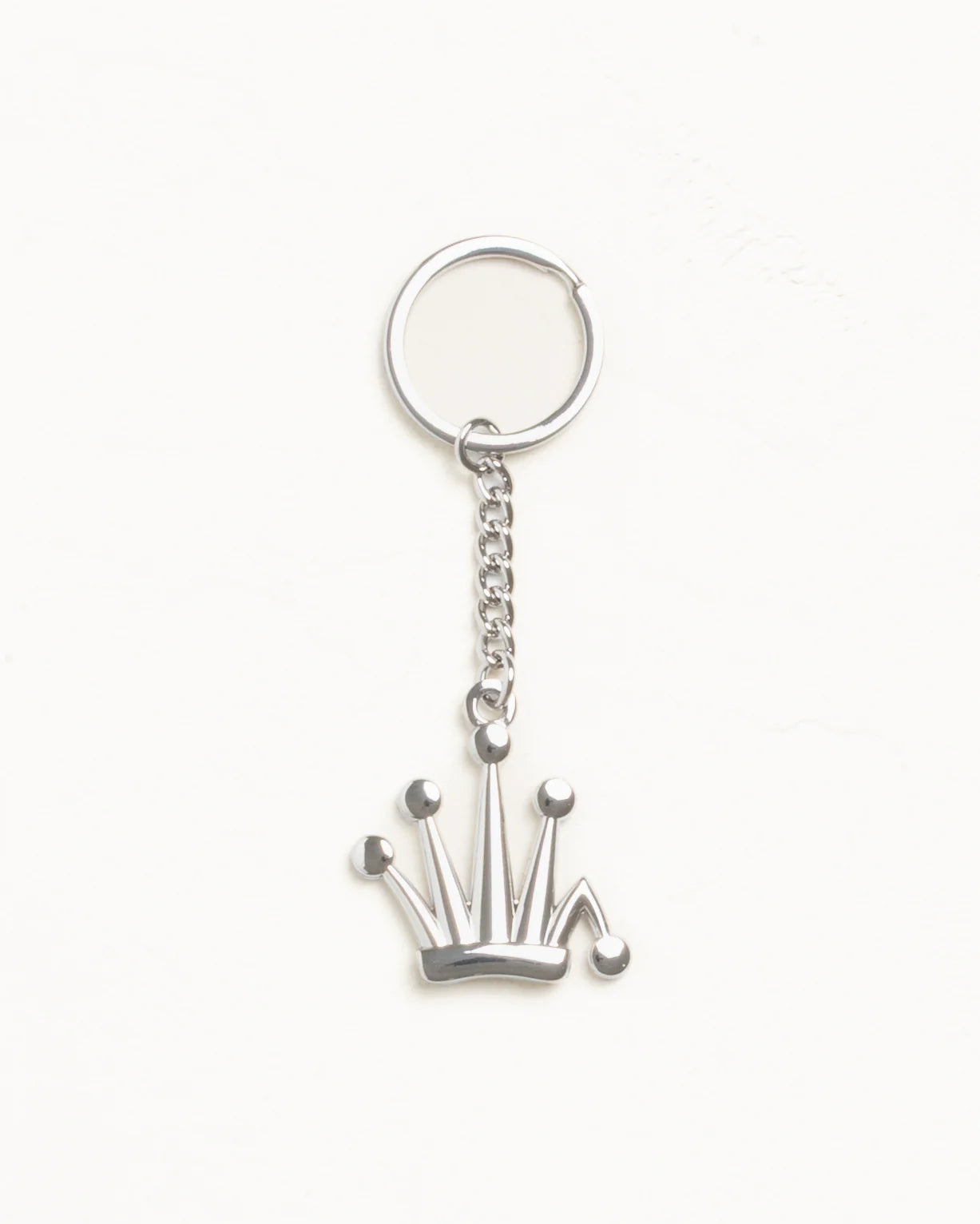 METAL BENT CROWN KEYCHAIN