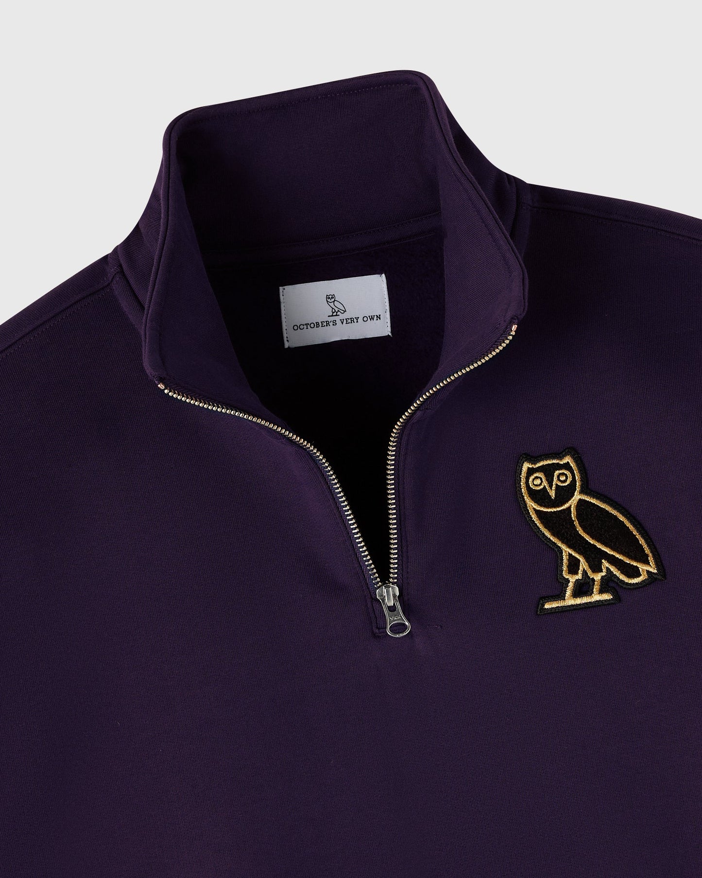 Signature Quarter Zip Mockneck Rich Plum