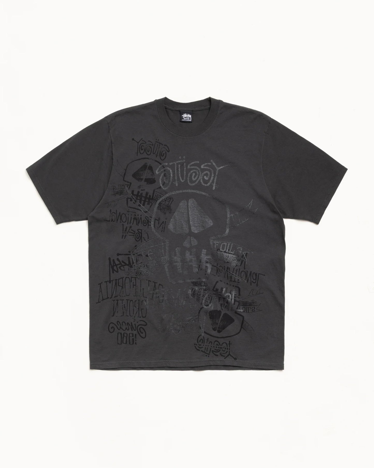 SKULLS TEE PIGMENT DYED