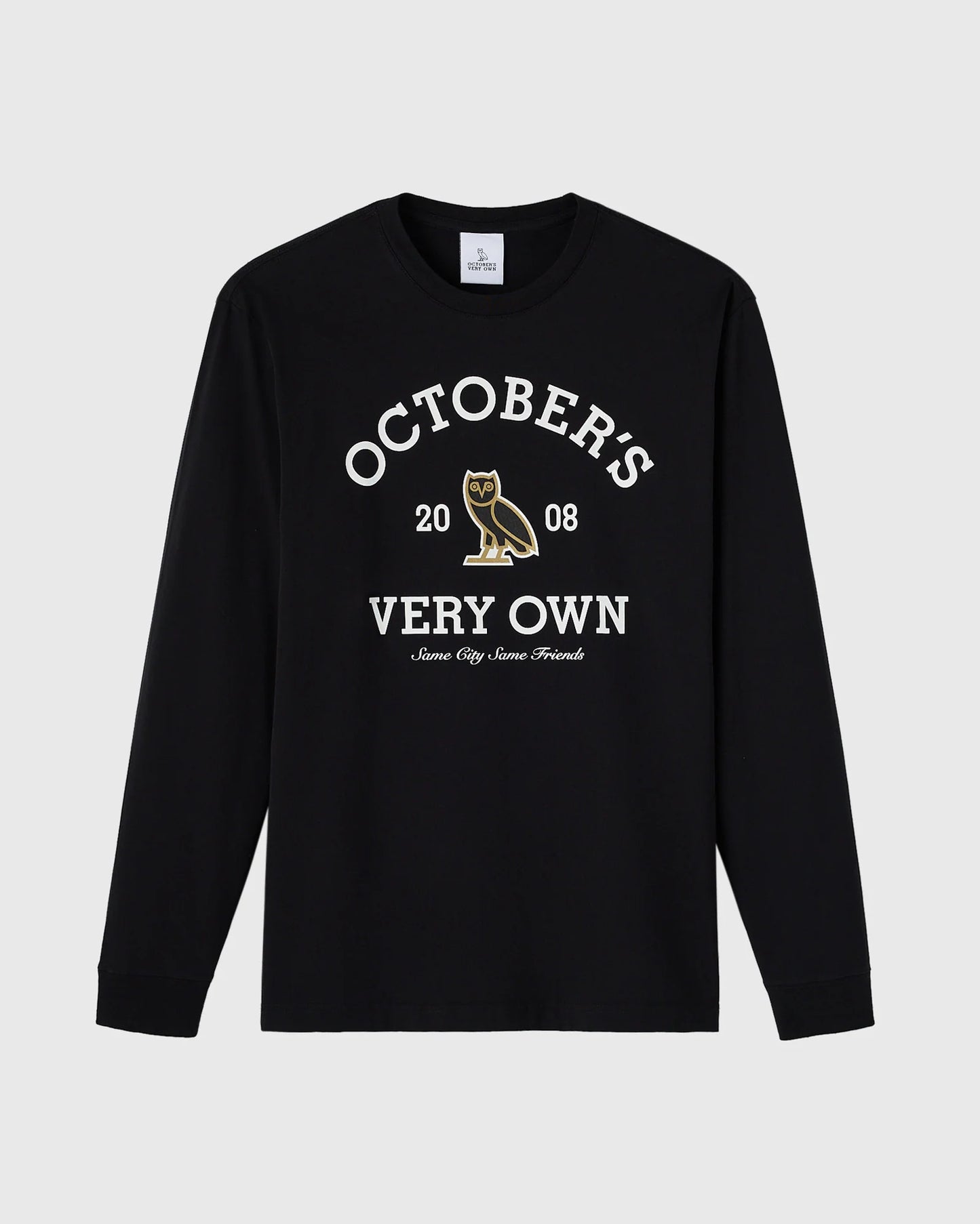Collegiate Long Sleeve Tee Black