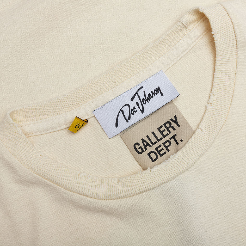 Dead Batteries Tee Antique White
