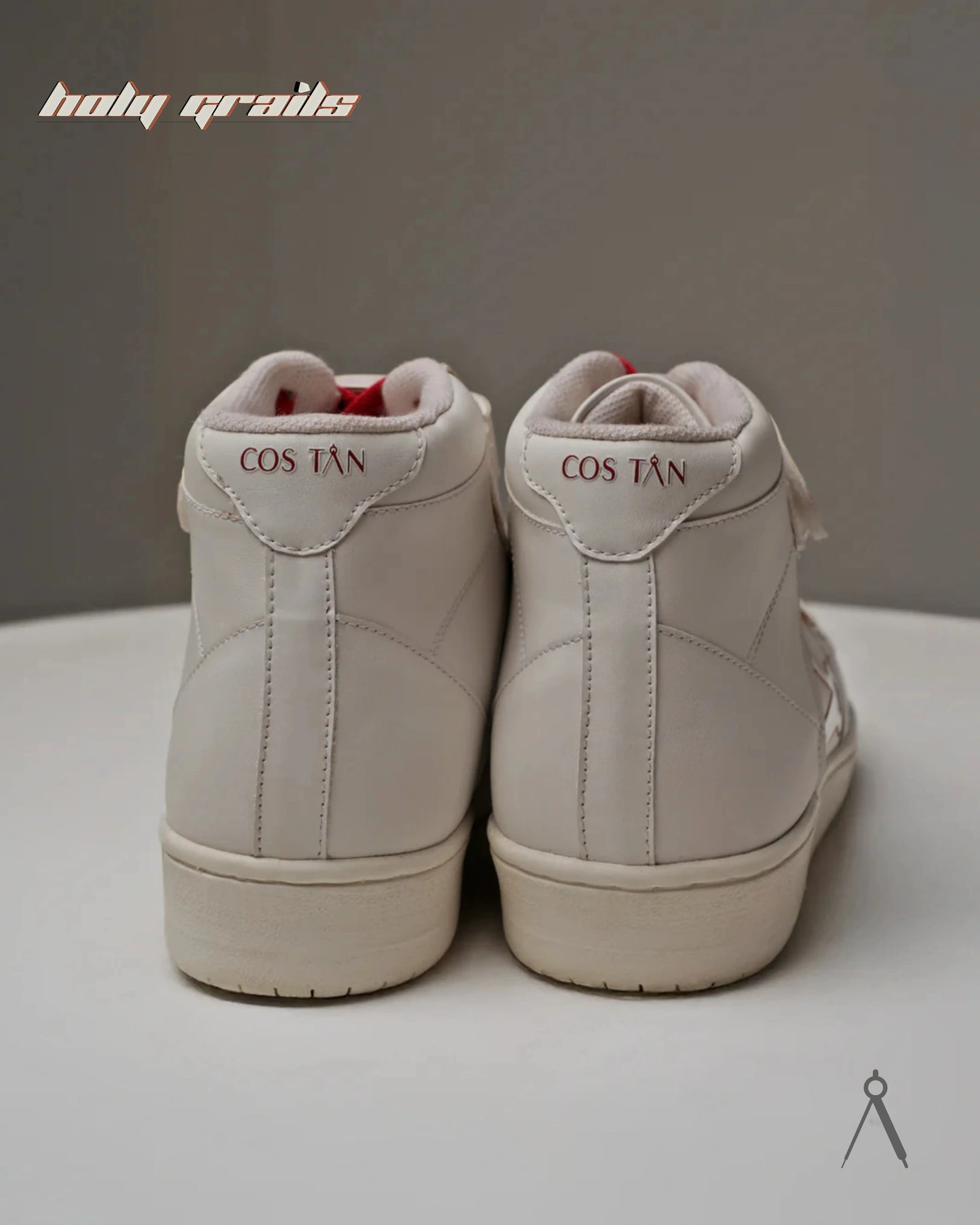 Vector White Red Accent High Sneakers HG x Cos Tan