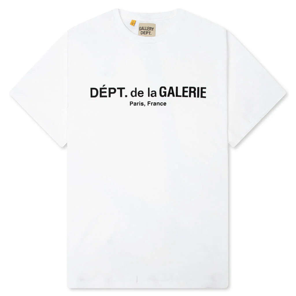 French Logo Lux Tee Clean White