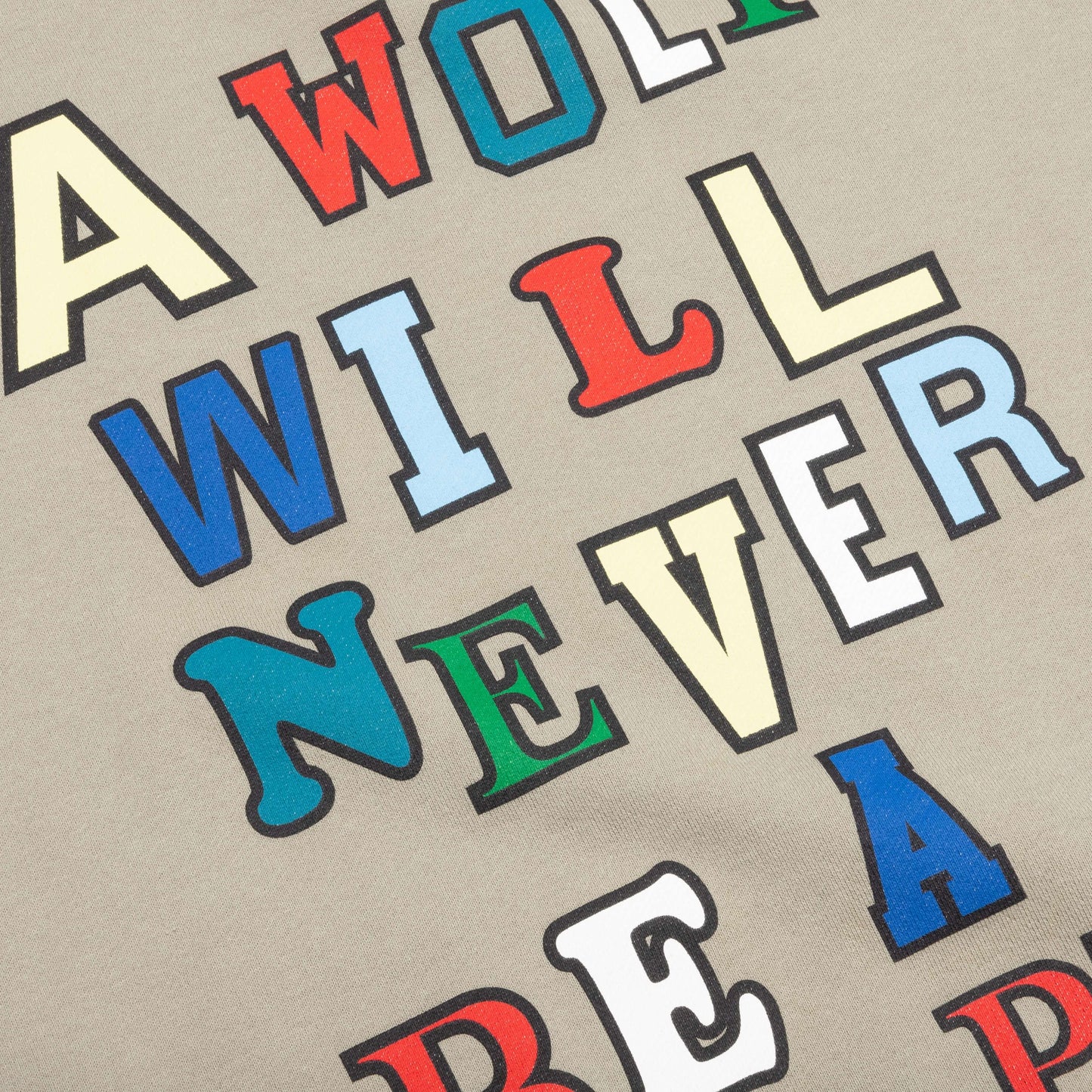 Wolf Sweatshirt Beige