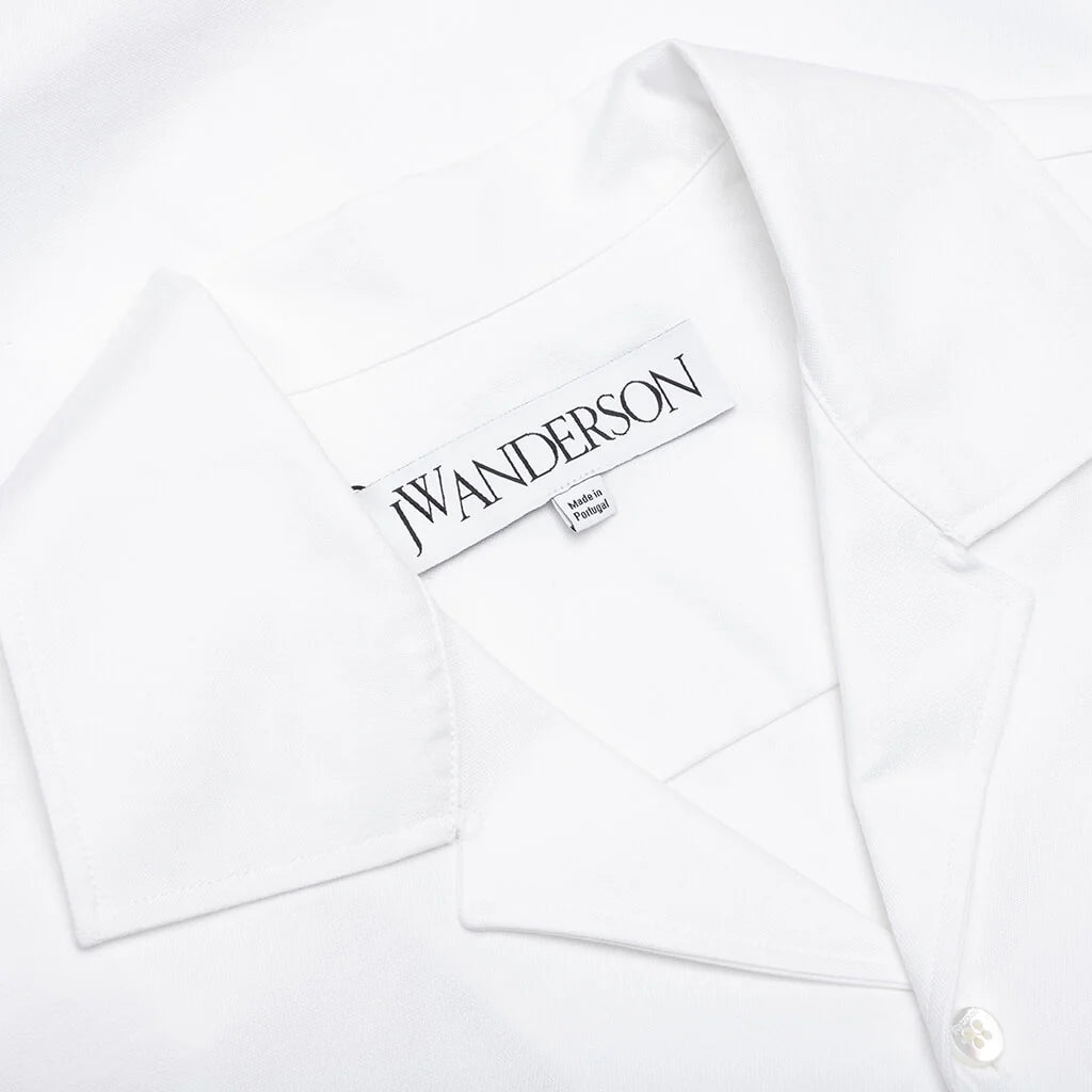 Double Layer Short Sleeve Shirt White