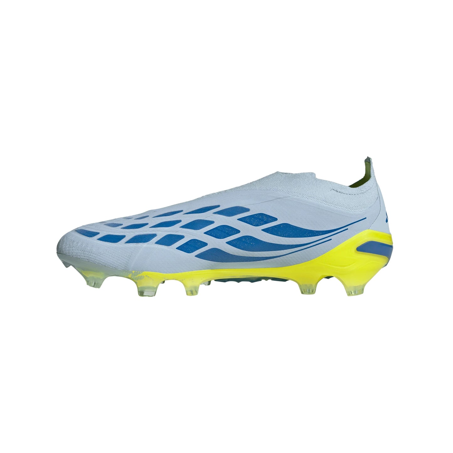 adidas Predator Elite Laceless FG Firm Ground Mens Soccer Cleats Sky Blue Yellow