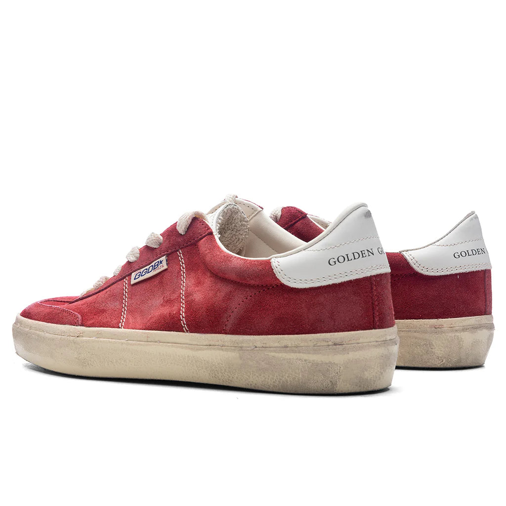 Womens Soul Star Suede Sneaker Dark Red Milk