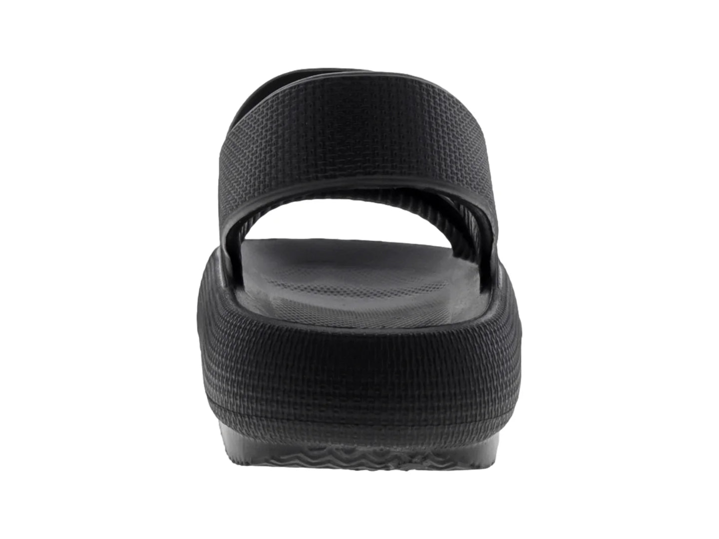 Sandalias Luna Rosa Plataforma Negro para Mujer