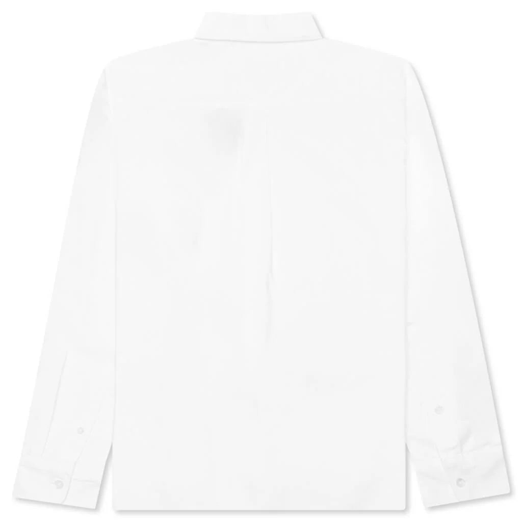 Ape Head One Point Oxford Shirt White