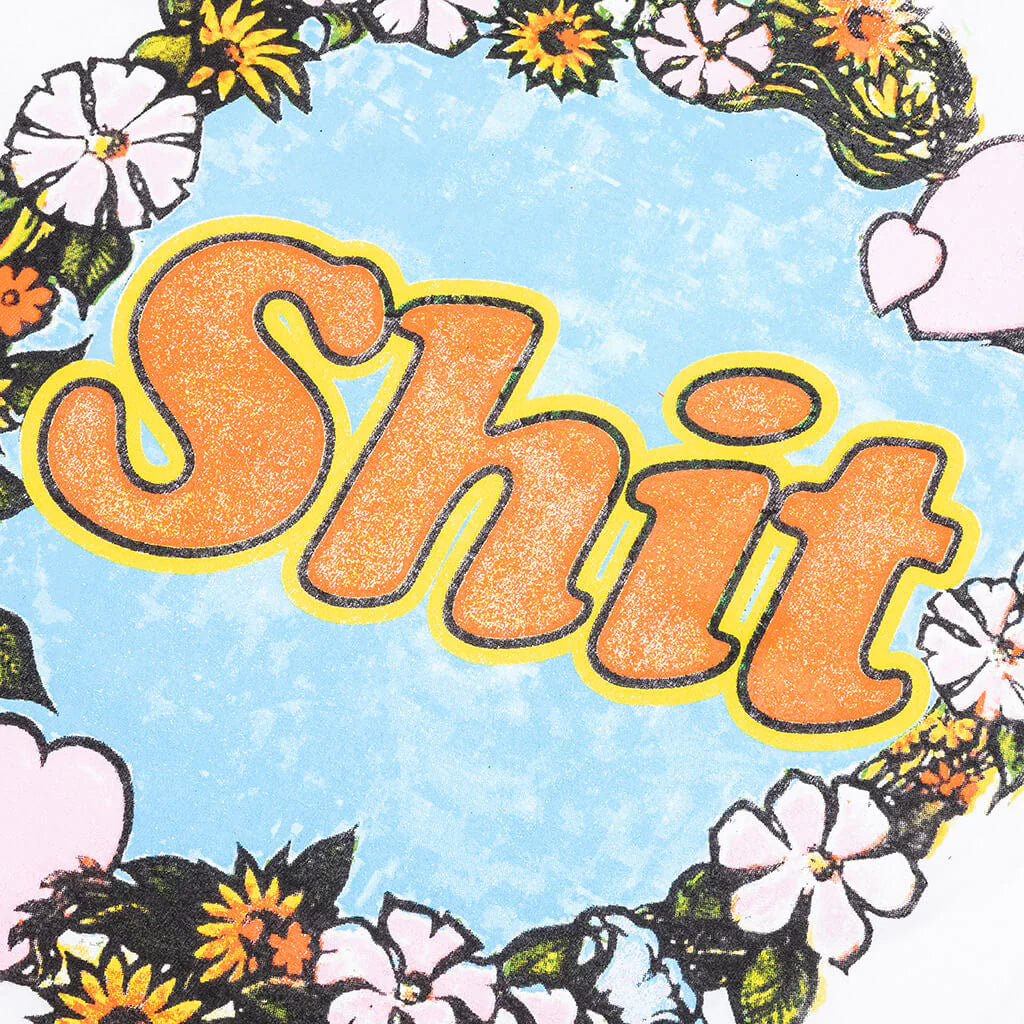 Shit Fuck Raglan Tee Shirt Multi