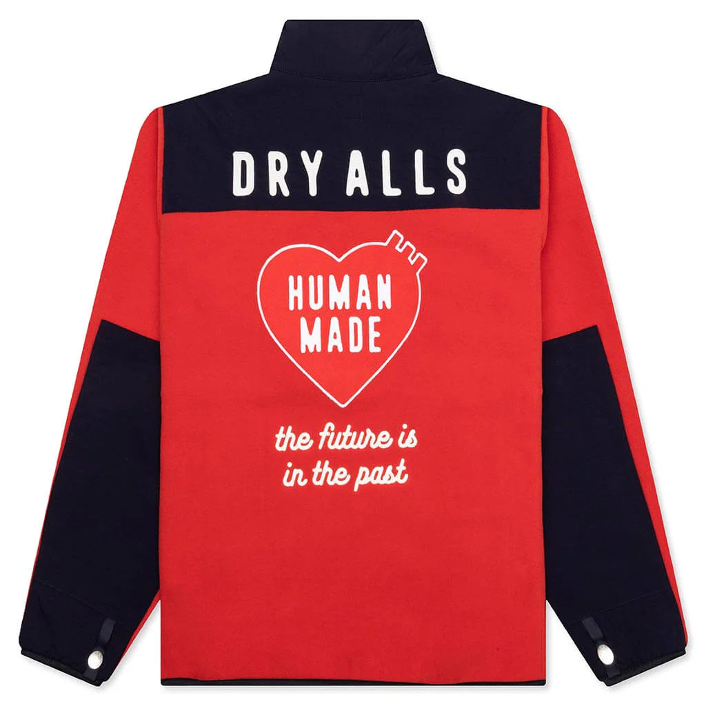 Fleece Half Zip Jacket Red