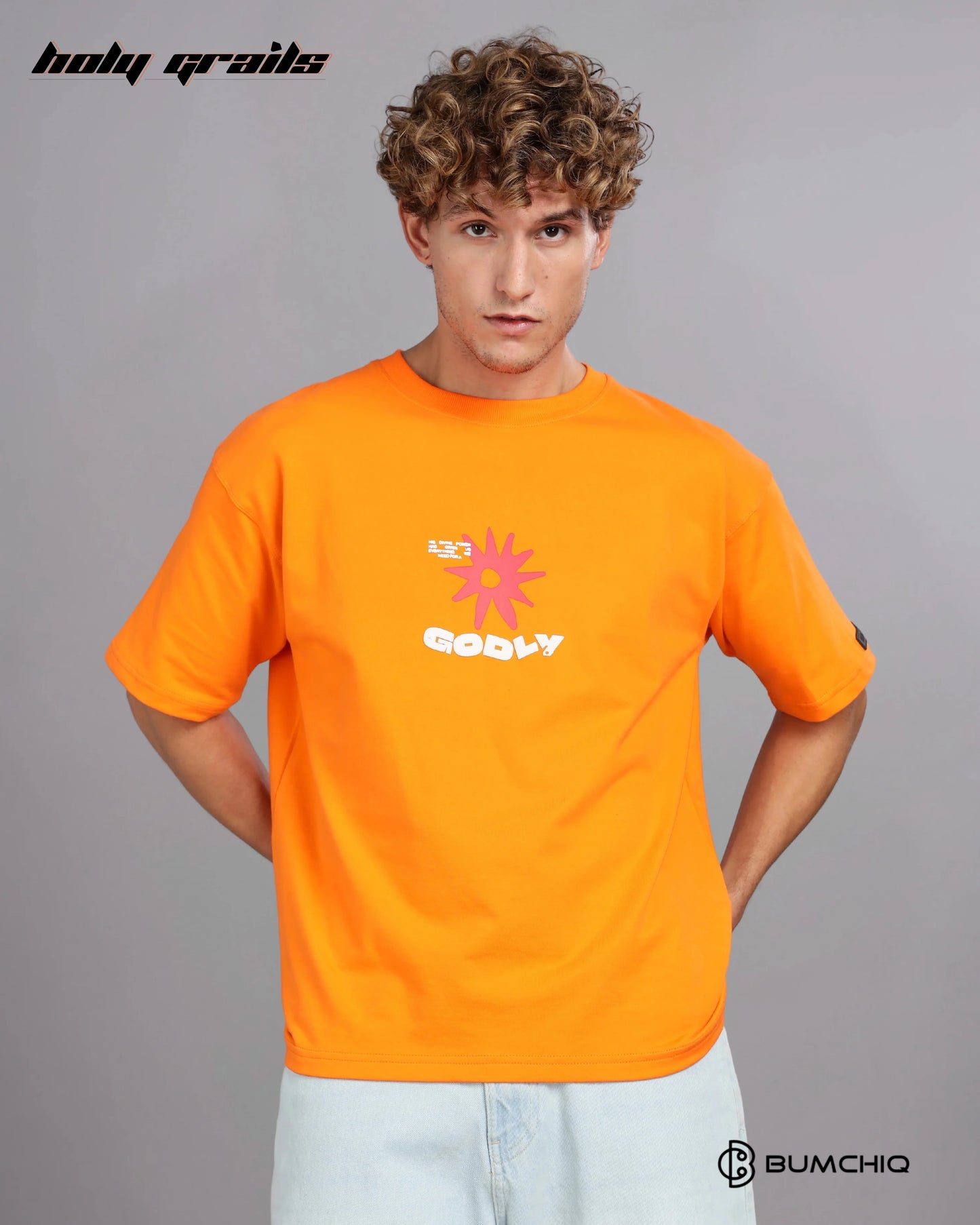 Gods Got This Orange Oversize Tee HG x Bumchiq