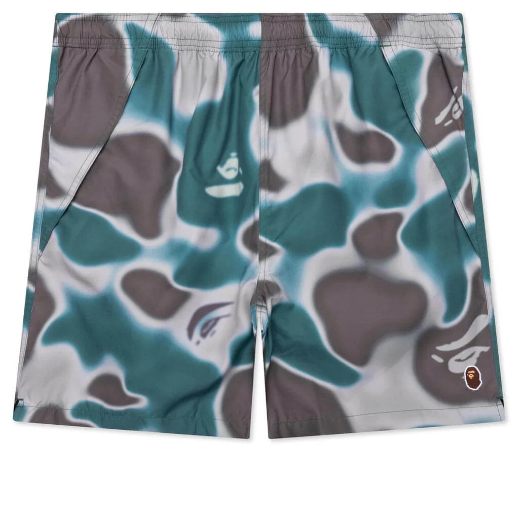 Liquid Camo One Point Beach Shorts Olive Drab