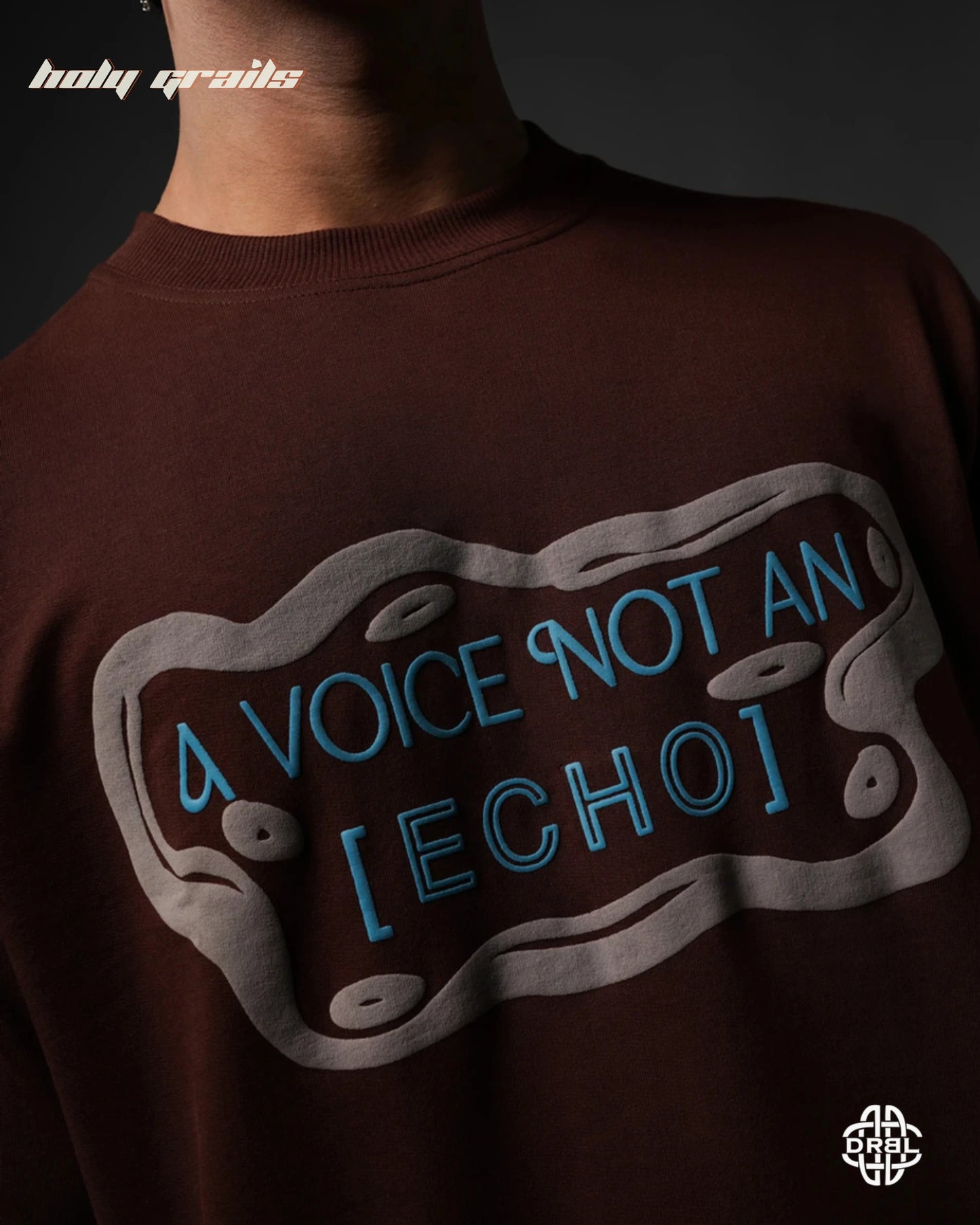 Elevated Echos Mocha Brown Tee HG x DRBL