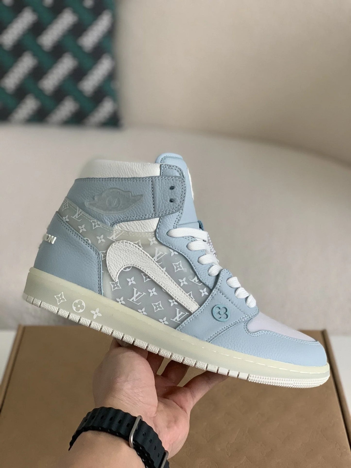 Nike Air Jordan 1 x LV Monogram Sky Edition