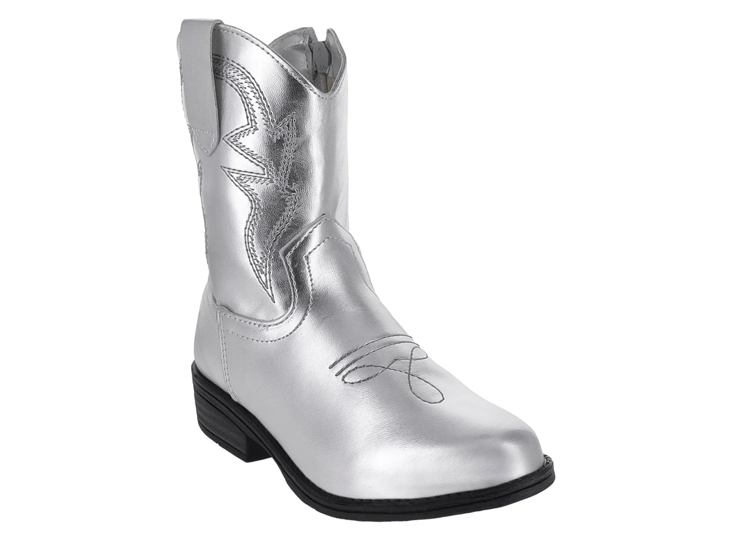 Botas Vaqueras Tropicana Plata Metálica para Niña