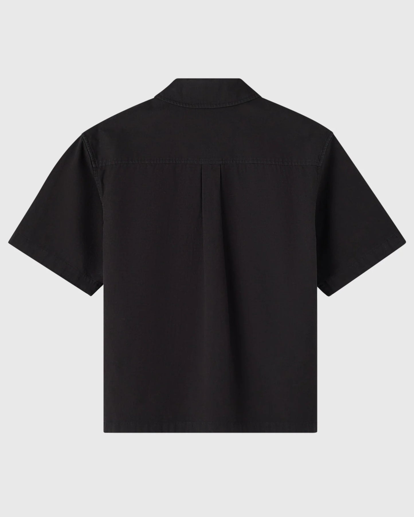 Linen Ripstop Camp Shirt Black