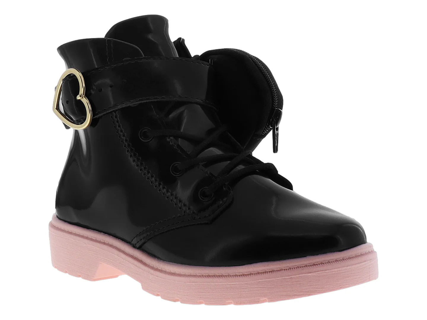 Botas Molekinha Negro Oro Rosado para Niña