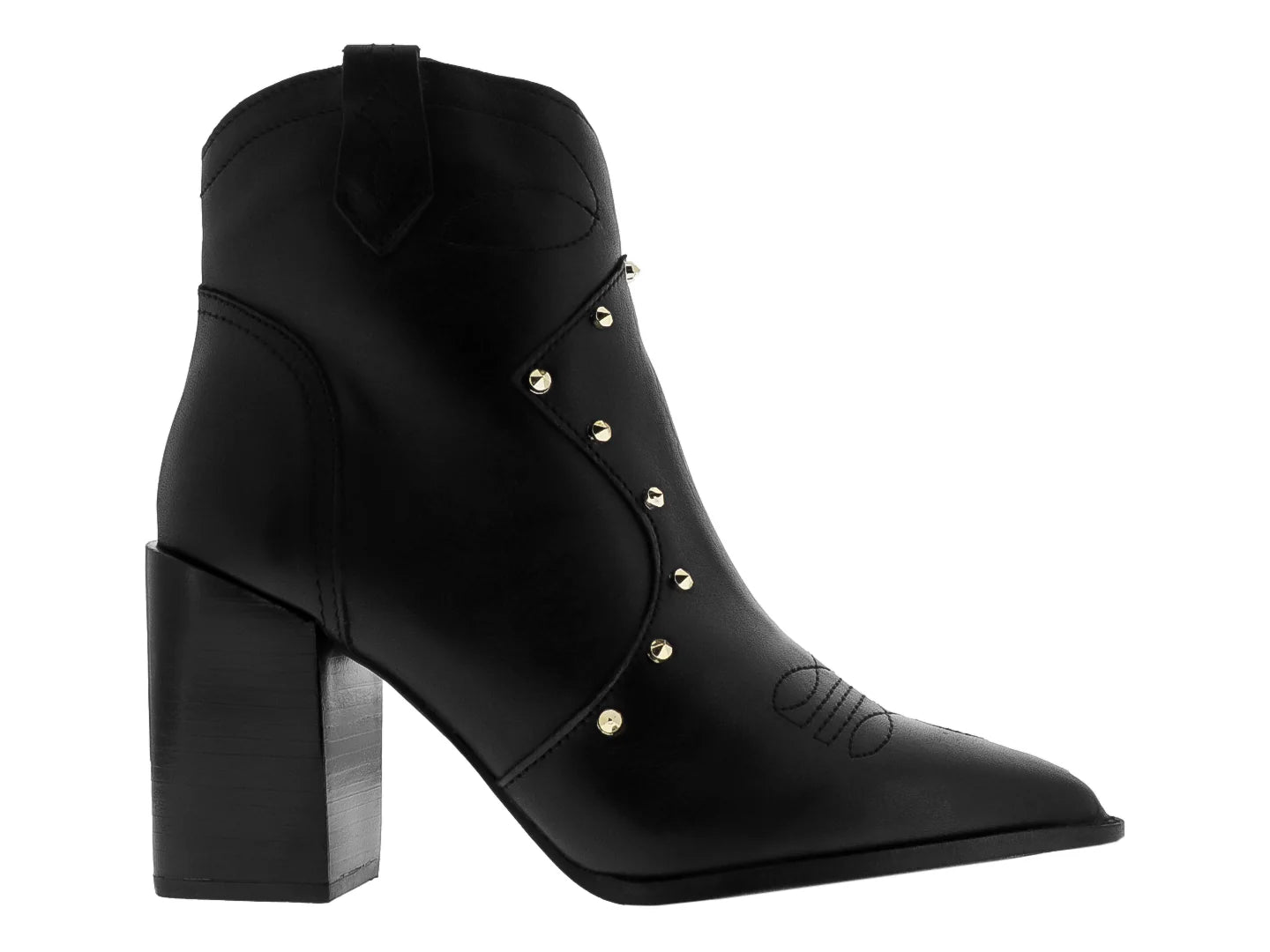 Botines Casuales Westies Negro con Tachuelas