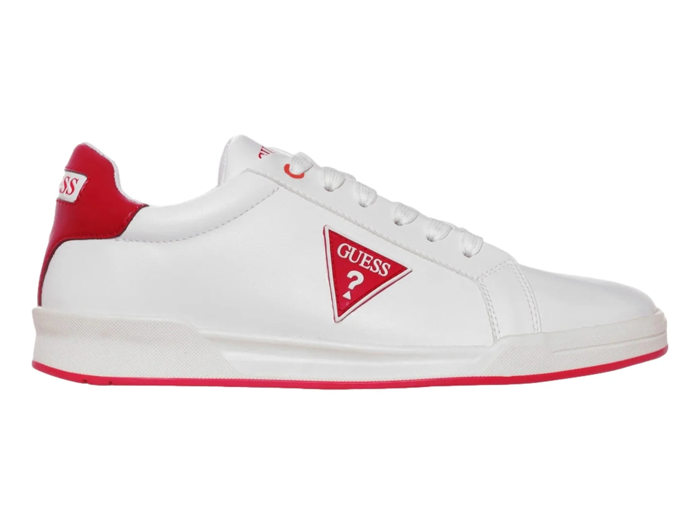 Tenis Guess Blancos con Rojo para Hombre