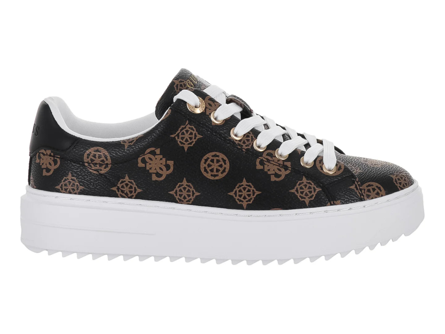 Tenis GUESS Marrón y Negro para Mujer