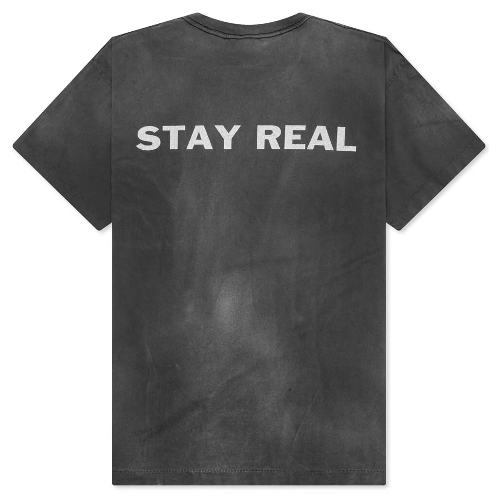 Saint Michael x Pay Money To My Pain Stay Real S S Tee Black
