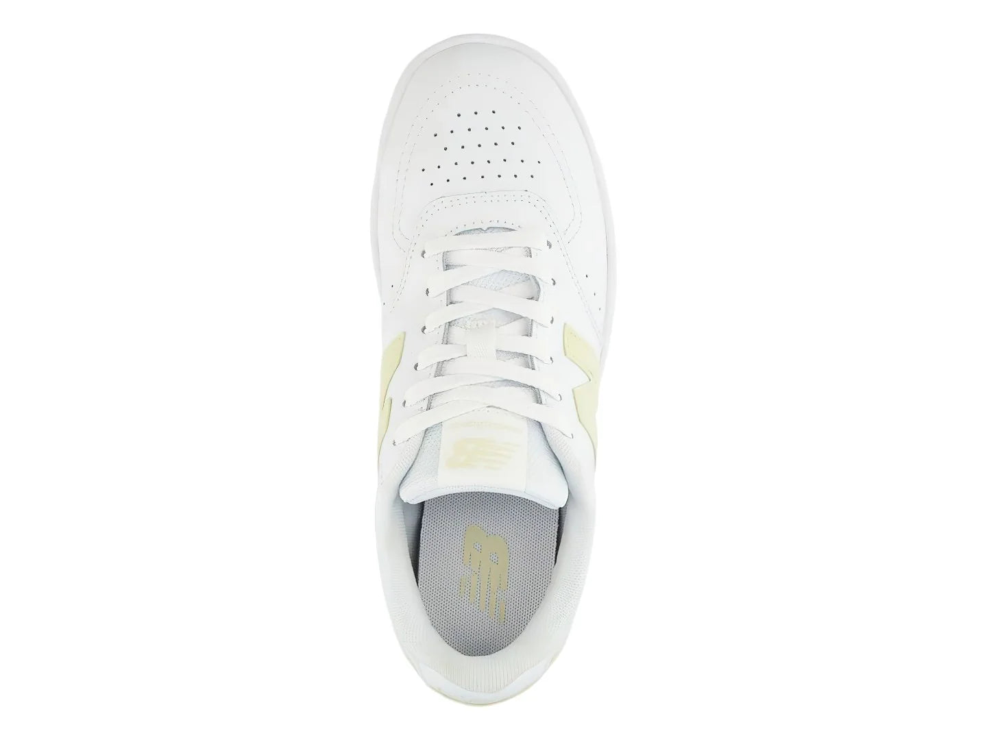 Tenis New Balance BB80 Blanco y Amarillo para Mujer