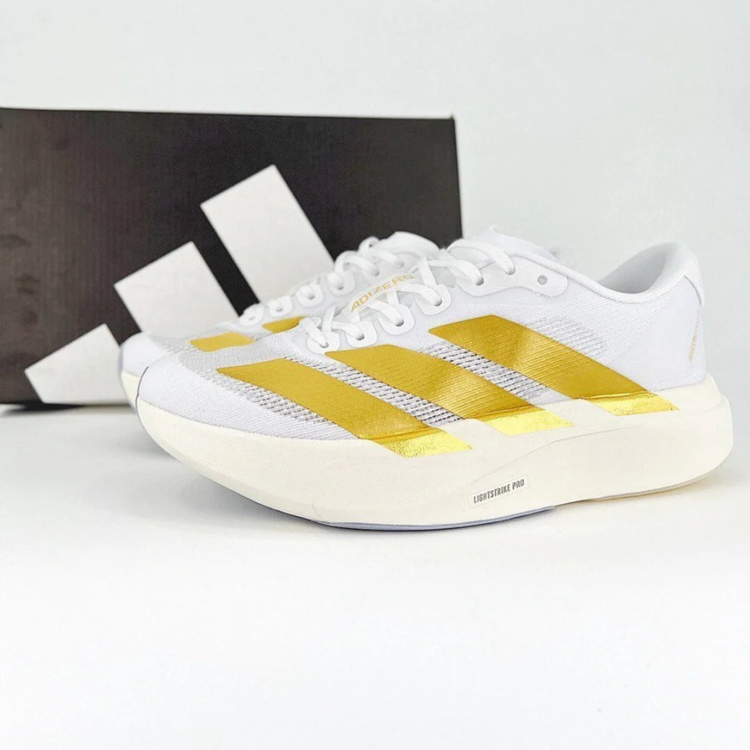 Tênis Adidas Adizero Evo SL Branco Dourado