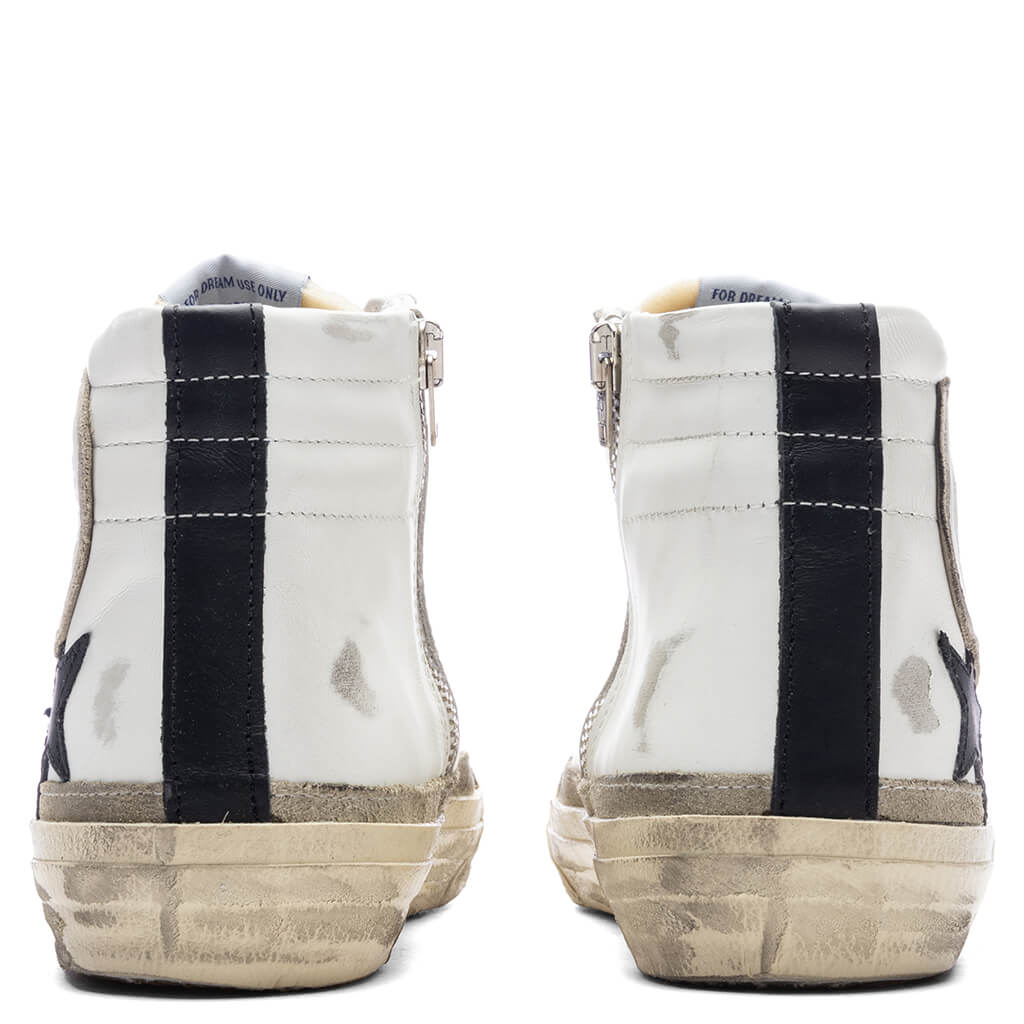 Womens Slide White Yellow Black