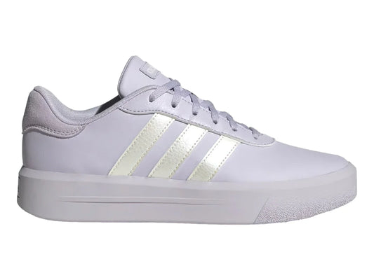 Tenis Adidas Court Platform Morado y Plata para Mujer